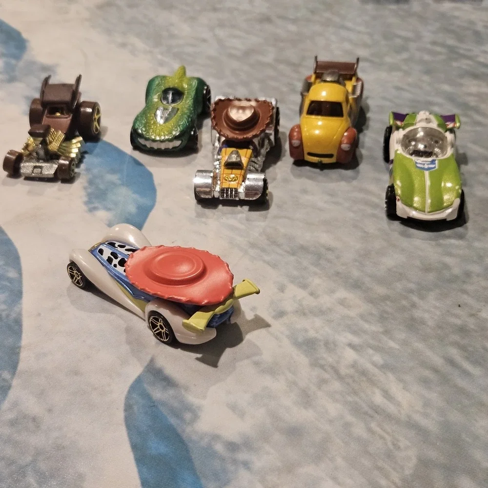 Toy Story Diecast Cars Lot of 6 Buzz Woody Jessie Rex Slinky Bullseye Disney